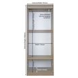 Monaco Wardrobe - 2 Door - 2 Drawer - Tall - Denim and Oak