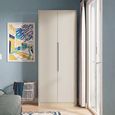 Monaco Wardrobe - 2 Door - Plain - Tall - Cashmere and Oak