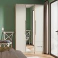 Monaco Wardrobe - 3 Door - 1 Mirror - RHF 2 Drawers - Tall - Combi - Cashmere and Oak
