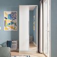 Monaco Wardrobe - 2 Door - 1 Mirror - Tall - White Gloss and Cashmere