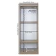 Monaco Wardrobe - 2 Door - 2 Drawer - Tall - Modern Oak