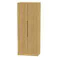Monaco Wardrobe - 2 Door - Plain - Tall - Modern Oak