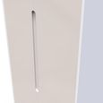 Monaco Wardrobe - 2 Door - Plain - Tall - Cashmere Gloss and White