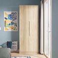 Monaco Wardrobe - 2 Door - Plain - Tall - Oak