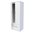 Monaco Wardrobe - 2 Door - 2 Drawer - Tall - White