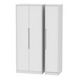 Monaco Wardrobe - 3 Door - Tall - Triple - White