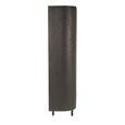 Tobago Curved Wardrobe - 2 Door - Espresso Oak