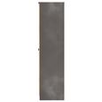 Bora Triple Wardrobe - 2 Door - Open Shelf - Gold Craft Oak and Graphite