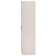 Bora Triple Wardrobe - 2 Door - Open Shelf - Gold Craft Oak and Kashmir Matt