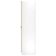 Bora Triple Wardrobe - 2 Door - Open Shelf - Gold Craft Oak and White Matt