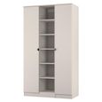 Bora Triple Wardrobe - 2 Door - Open Shelf - Kashmir Matt