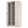 Bora Triple Wardrobe - 2 Door - Open Shelf - Kashmir Matt