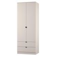 Bora Wardrobe - 2 Door - 2 Drawer - Kashmir Matt