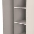 Fluted Wardrobe - Front Open Shelf - Kashmir Matt