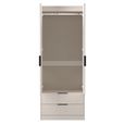 Fluted Wardrobe - 2 Door - 2 Drawer - Kashmir Matt