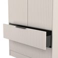 Fluted Wardrobe - 2 Door - 2 Drawer - Kashmir Matt