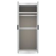 Fluted Wardrobe - 2 Door - Duck and White Matt