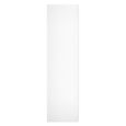 Fluted Wardrobe - Front Open Shelf - White Matt