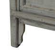 Icons Marie Elise Distressed Wardrobe - 2 Door - Grey - Elm Wood