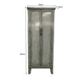 Icons Marie Elise Distressed Wardrobe - 2 Door - Grey - Elm Wood