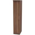 Clearance - Gina Wardrobe - 1 Door - Single - Walnut - FSS17364