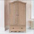Camille Wardrobe - 2 Door - 1 Drawer - Grey Oak