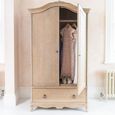 Camille Wardrobe - 2 Door - 1 Drawer - Grey Oak