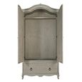 Camille Wardrobe - 2 Door - 1 Drawer - Grey Oak