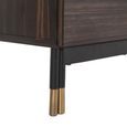 Bali Wardrobe - 2 Door - Dark Ebony Veneer