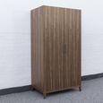 Calla Wardrobe - 2 Door - Walnut - Dark Wood