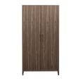 Calla Wardrobe - 2 Door - Walnut - Dark Wood
