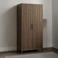 Calla Wardrobe - 2 Door - Walnut - Dark Wood