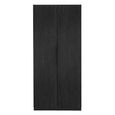 Luna Wardrobe - 2 Door - Black - Wood