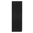 Luna Wardrobe - 2 Door - Black - Wood