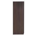 Luna Wardrobe - 2 Door - Espresso and Black - Wood