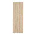 Luna Wardrobe - 2 Door - Oak and Black - Wood
