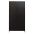 Orchid Wardrobe - 2 Door - Wenge Black - Wood
