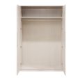 Whisper Wardrobe - 2 Door - White Washed Oak - Wood