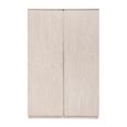 Whisper Wardrobe - 2 Door - White Washed Oak - Wood