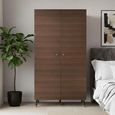Willow Wardrobe - 2 Door - Tobacco Walnut - Wood