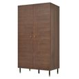 Willow Wardrobe - 2 Door - Tobacco Walnut - Wood