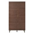 Willow Wardrobe - 2 Door - Tobacco Walnut - Wood