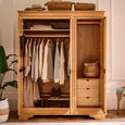 Bordeaux Wardrobe - 3 Door - 3 Drawer - Natural - Oak