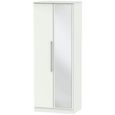 Clearance - Sherwood Porcelain 2 Door Tall Wardrobe - 1 Mirror - FSS17411