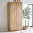 Ingrid Wardrobe - 2 Door - Natural - Oak