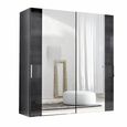 Montecarlo Sliding Wardrobe - 2 Door - Grey Koto High Gloss