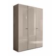 Claire Fluted Wardrobe - 3 Door - Pearl Line Eco Veneer High Gloss