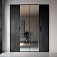 Onyx Italian Wardrobe - Charcoal Black and MedBlue