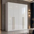 Smart Italian White Wardrobe with Long Handle thumbnail