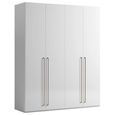Smart Italian White Wardrobe with Long Handle thumbnail 2